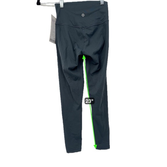 NWT LULULEMON SIZE 6 ALIGN HIGH RISE 25"AUTHENTIC NULU Grey Yoga Athleisure Gym - Picture 2 of 8